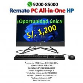 Remato PC All-in-One HP AMD Ryzen 3 Pantalla 238